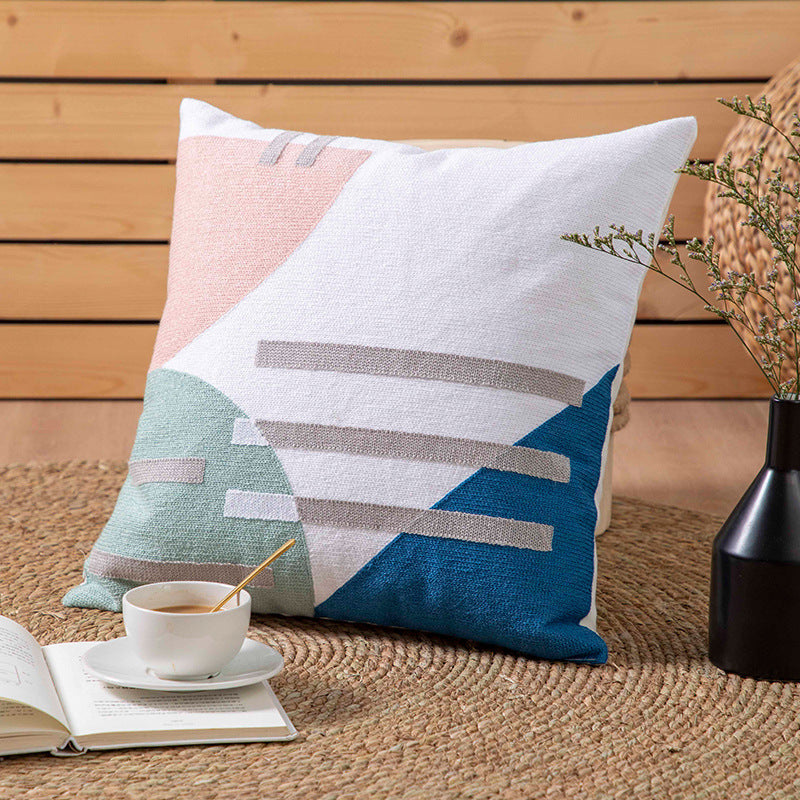 Nordic Embroidered Pillow Cover